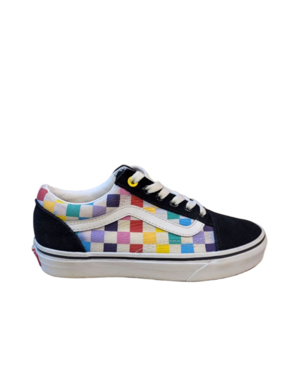 Vans Old Skool Multicolored Checkerboard Canvas Athletic Sneakers